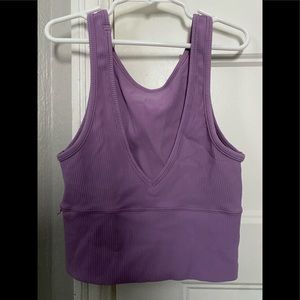 lululemon wisteria purple power pivot tank size 2